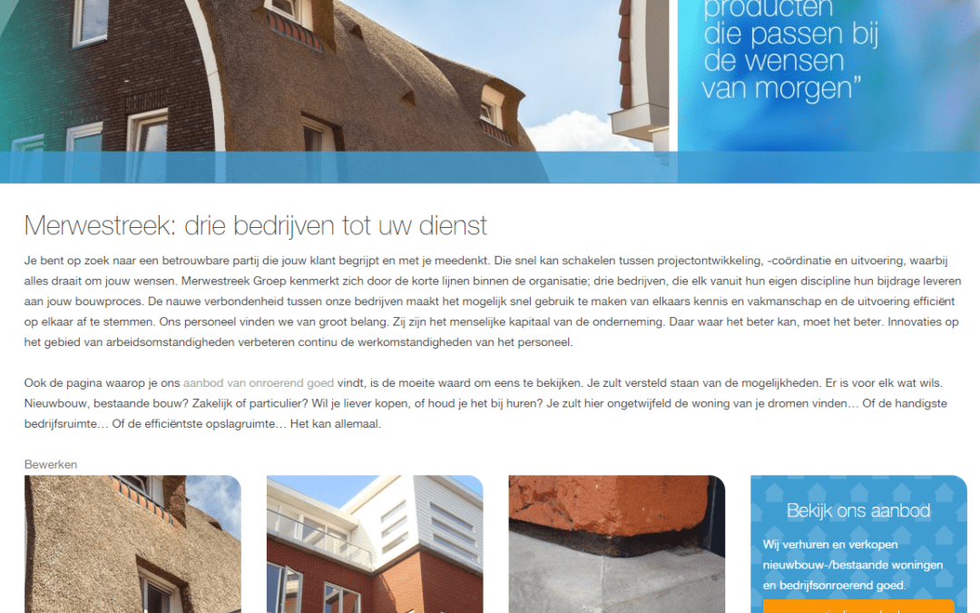 Nieuwe website Merwestreek!