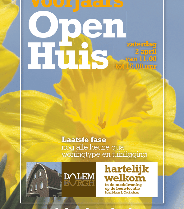 2 april: Voorjaars Open Huis Dalemburgh te Gorinchem