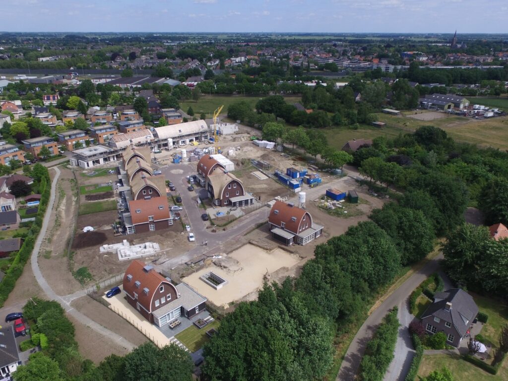 Vogelvlucht villapark Lavendel Vlijmen