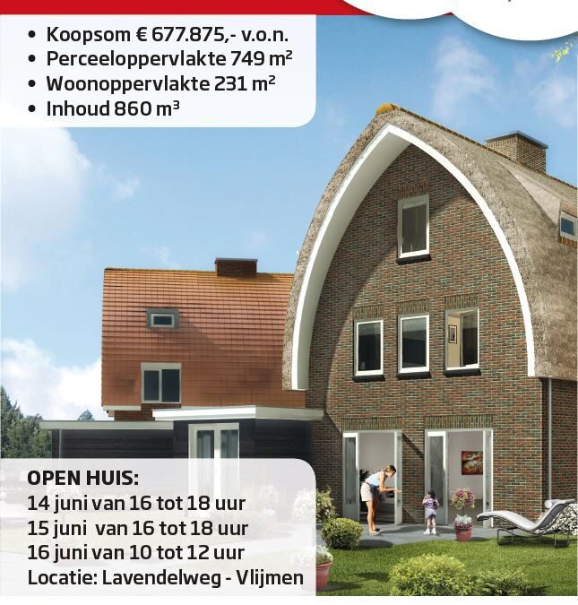 14, 15, 16 juni: open huis Villapark Lavendel te Vlijmen