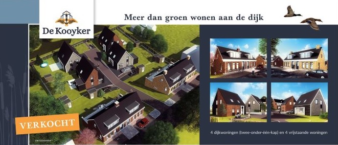 Nieuwbouwproject 'De Kooyker' te Papendrecht uitverkocht!