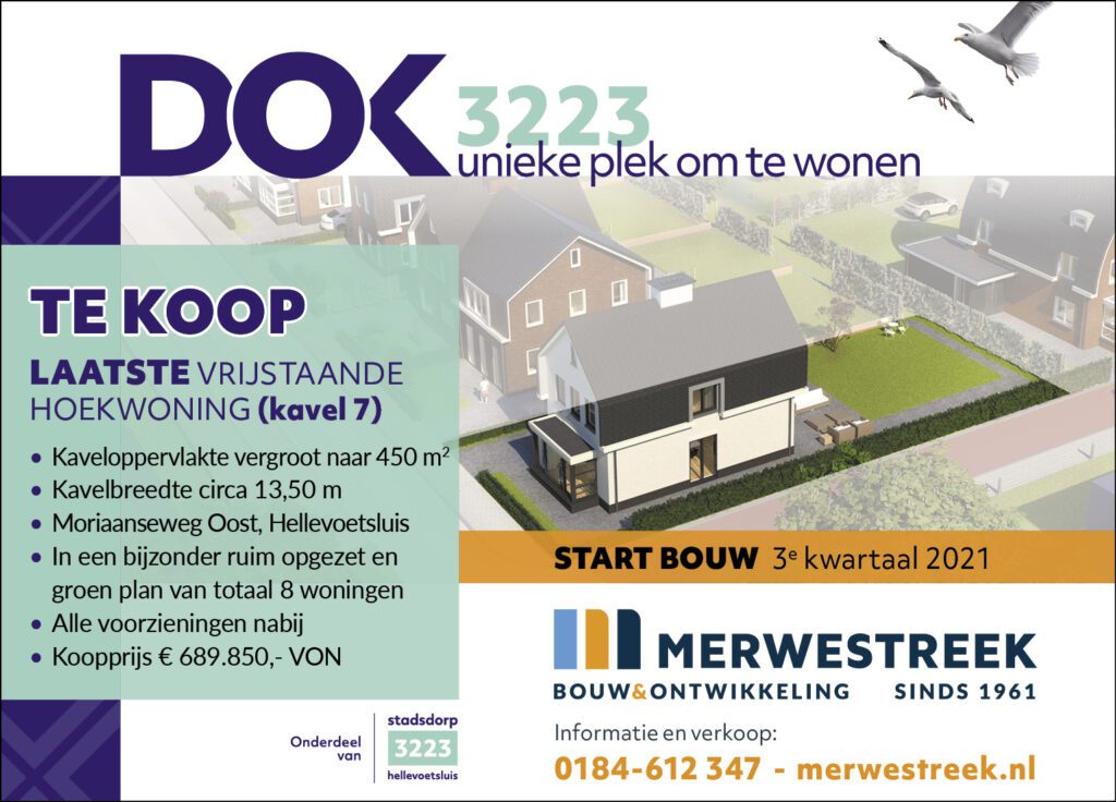 Nog 1 vrijstaande woning  project Dok 3223 te Hellevoetsluis te koop! 1