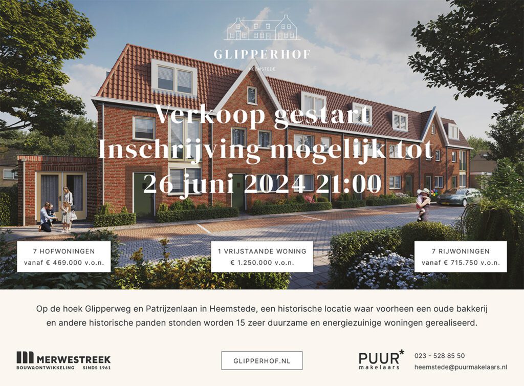 Glipperhof Heemstede Advertentie