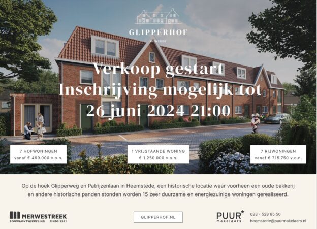 Verkoop Project Glipperhof in Heemstede gestart! Inschrijving mogelijk tot 26 juni 2024 21:00 6
